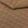 Polsterstoff gestepptes PU-Leder Diamant 5x5 - Nougat