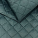 Polsterstoff Gestepptes Velours Rautenmuster 5x5 - Azurblau