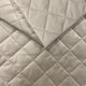 Polsterstoff Gestepptes Velours Rautenmuster 5x5 - Creme