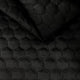 Polsterstoff Gestepptes Velours Hexagon - Schwarz