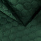 Polsterstoff Gestepptes Velours Hexagon - Flaschengrün