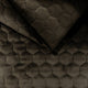 Polsterstoff Gestepptes Velours Hexagon - Espresso