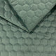 Polsterstoff Gestepptes Velours Hexagon - Mint