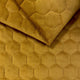 Polsterstoff Gestepptes Velours Hexagon - Senfgelb