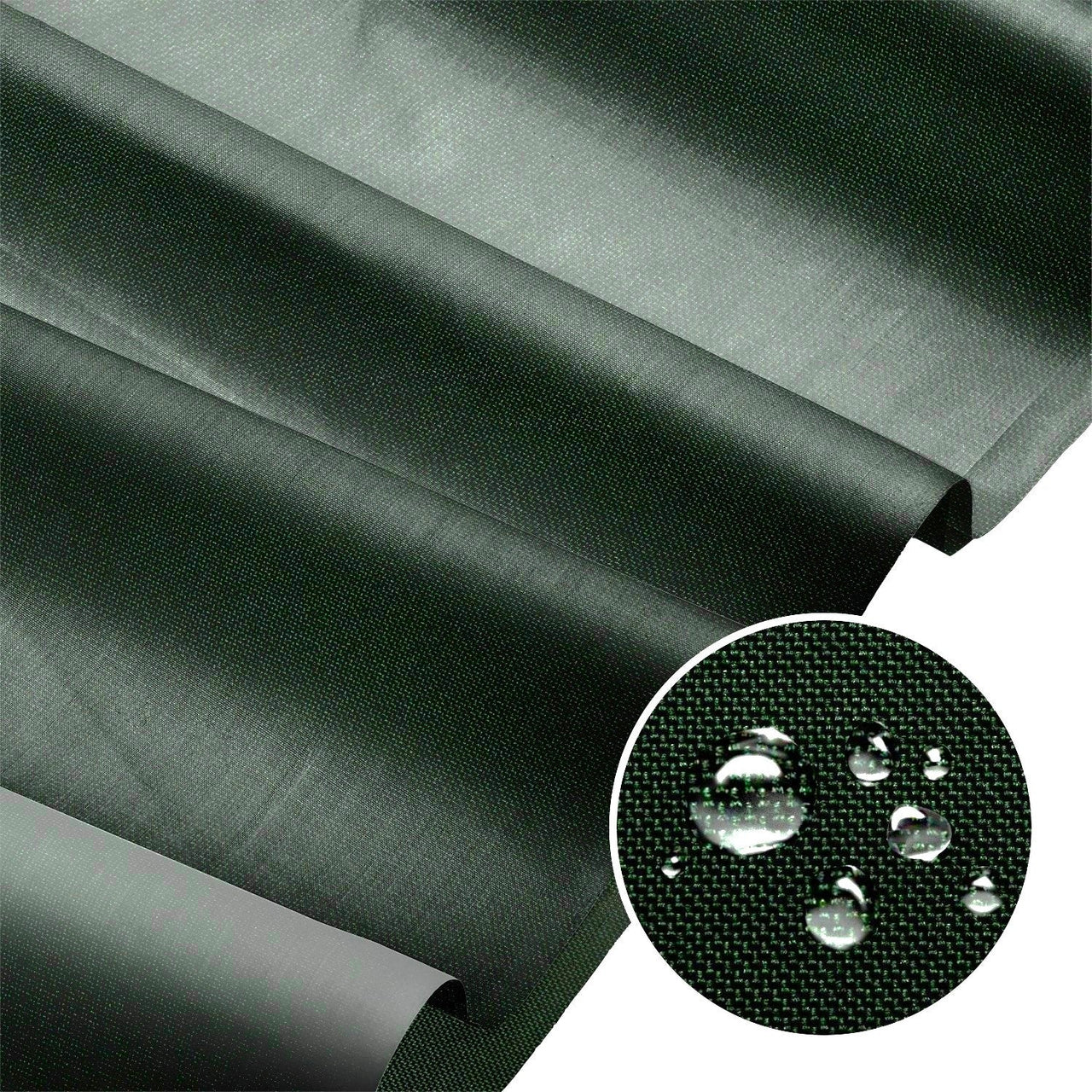 Water Resistant Fabric Oxford - Bottle Green