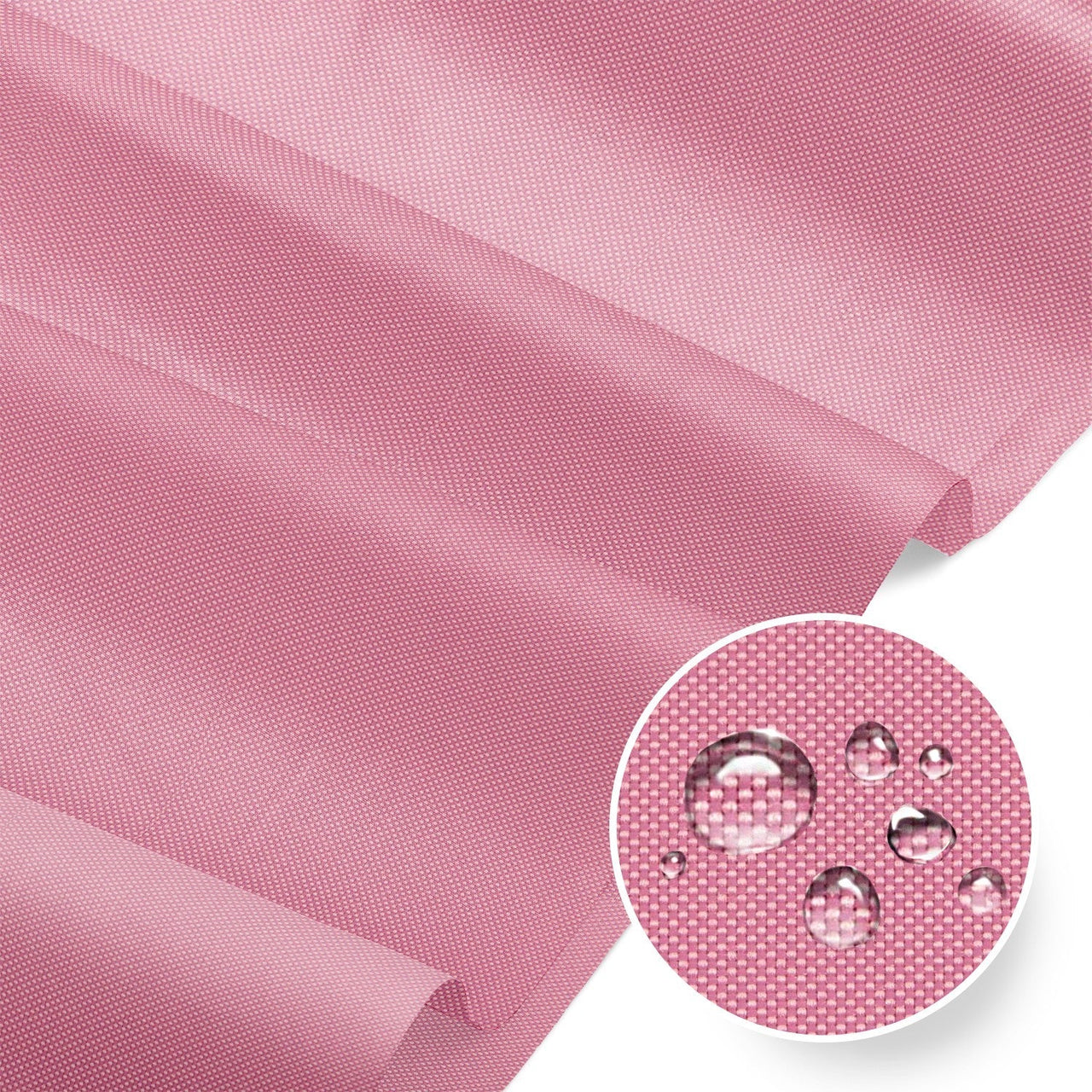 Water Resistant Fabric Oxford - Powder Pink