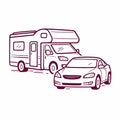 Automobil und Wohnmobil