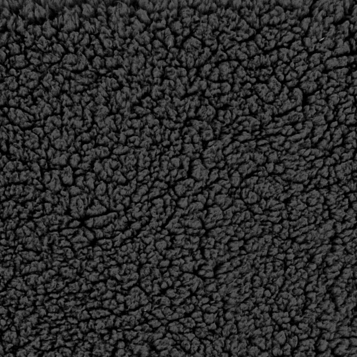 Gestrickter Schafwollfellstoff - Schwarz