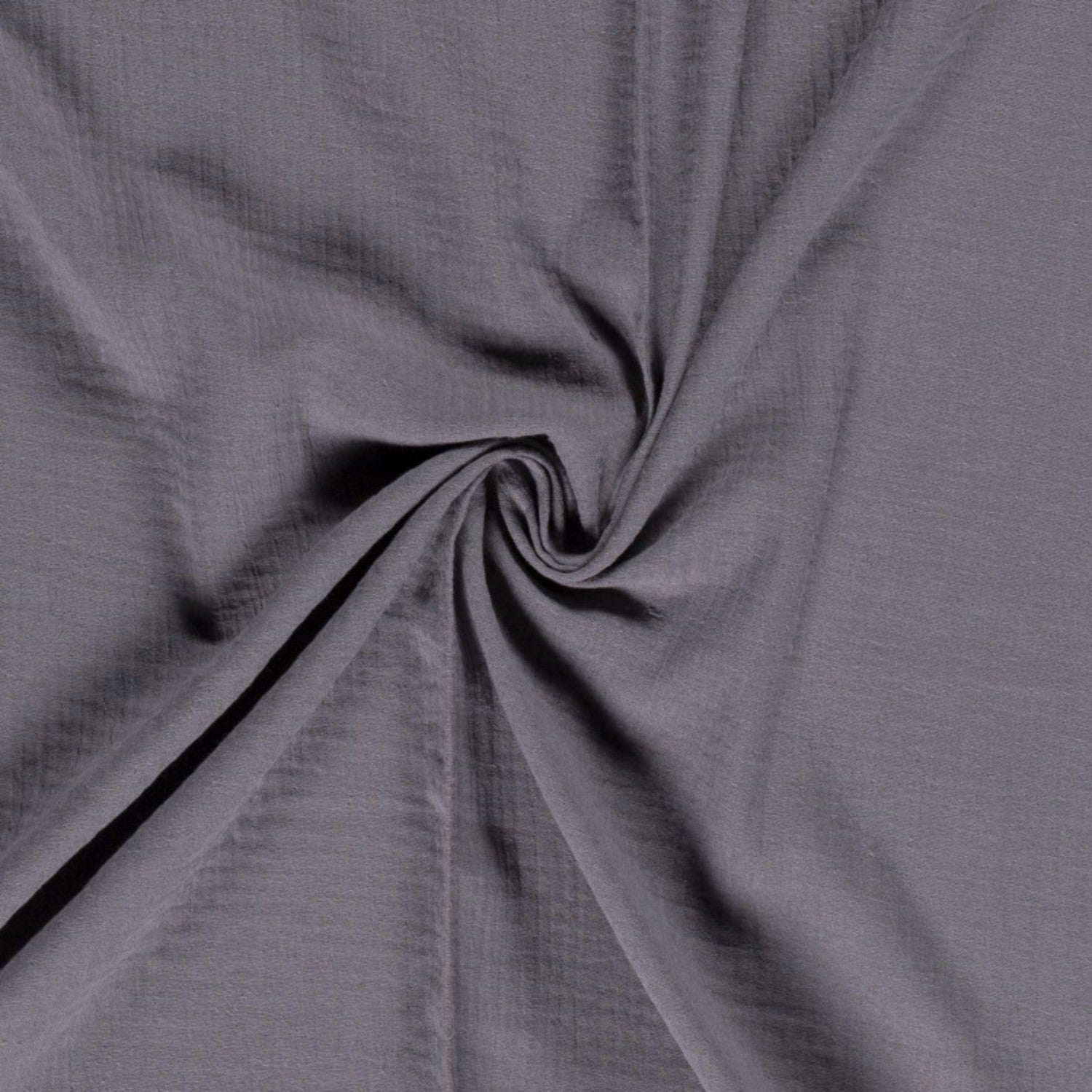 Baumwoll Double Gauze Musselin - Grau