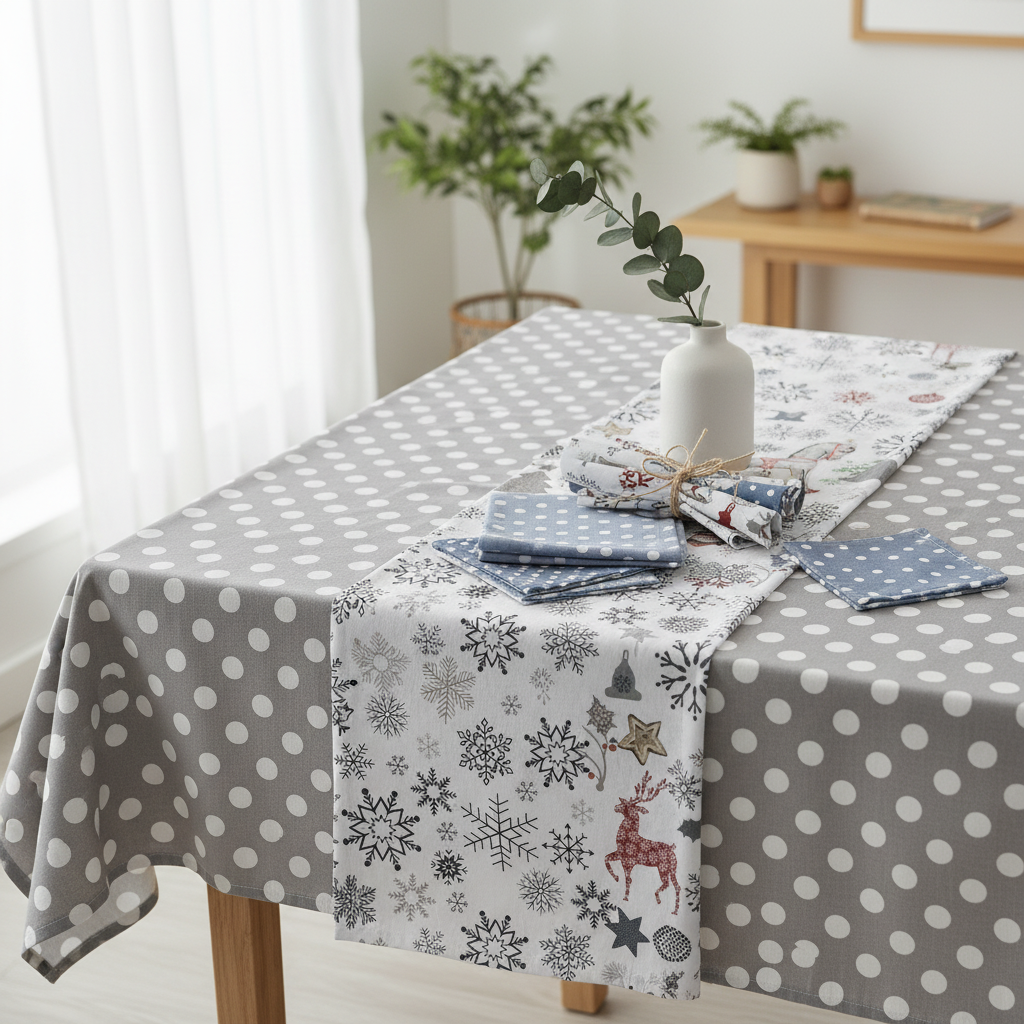 Square cotton fabrics banner